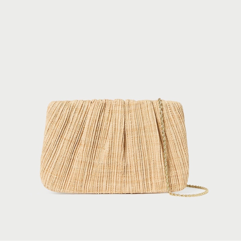 Loeffler Randall Brit Natural Flat Pleated Clutch - Picture 6 of 10